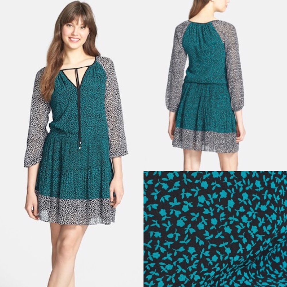 🍬 Michael Kors Colorblock Raglan Sleeve Dress